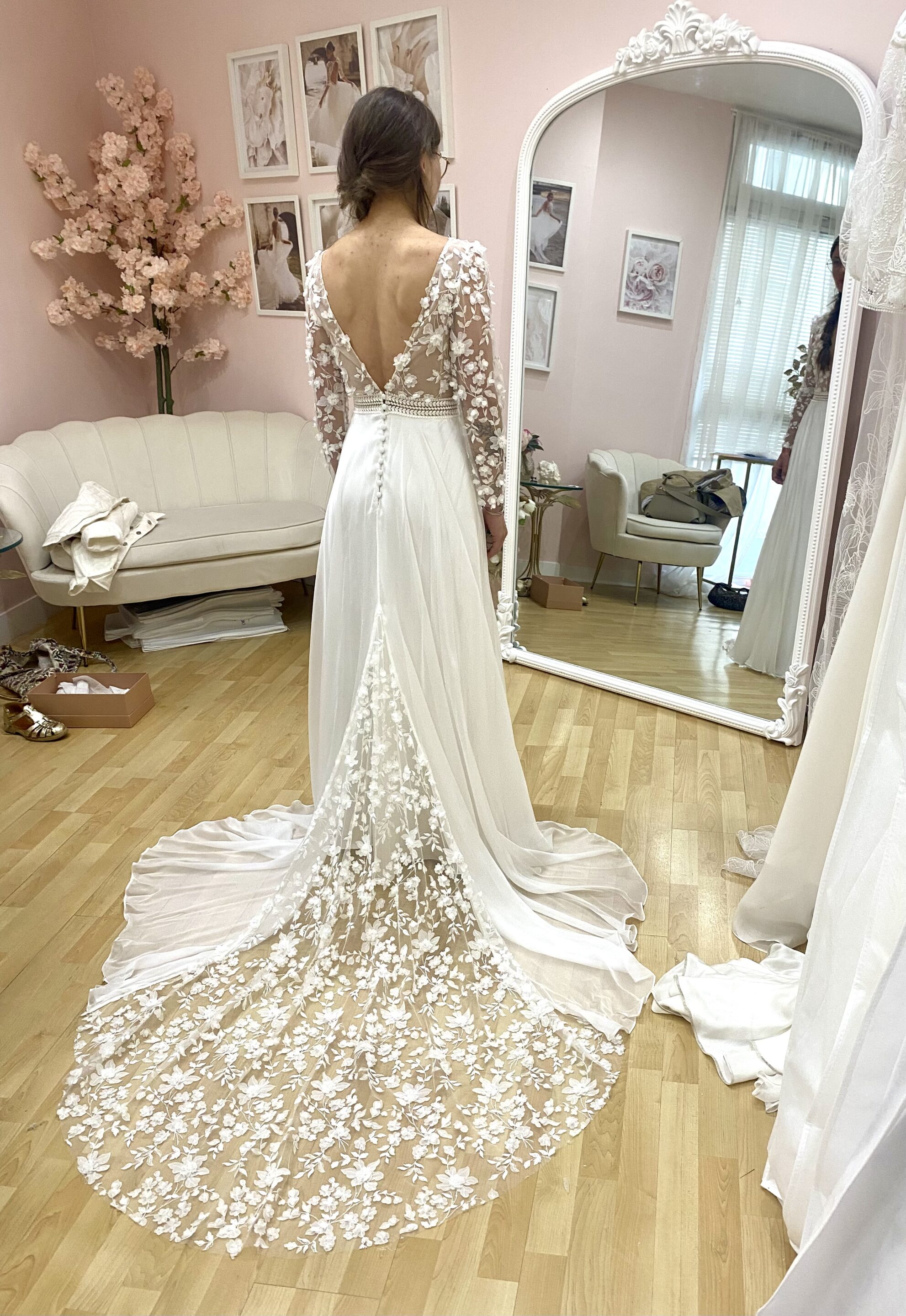 Étape fabrication robe de mariée